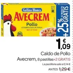 Supermercados El Jamón Avecrem Caldo de pollo oferta