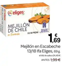 Supermercados El Jamón Ifa Eliges mejillón en escabeche oferta