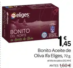 Supermercados El Jamón Ifa Eliges bonito del norte en aceite de oliva oferta