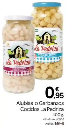 Supermercados El Jamón La Pedriza alubias o garbanzos cocidos oferta