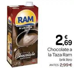 Supermercados El Jamón Ram chocolate a la taza oferta