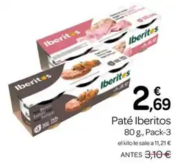 Supermercados El Jamón Iberitos paté oferta