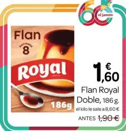 Supermercados El Jamón Royal flan doble oferta