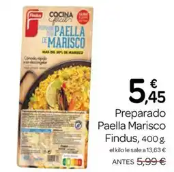 Supermercados El Jamón Findus Paella Marisco oferta