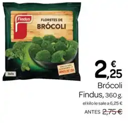 Supermercados El Jamón Findus floretes de brócoli oferta
