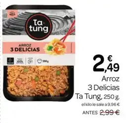 Supermercados El Jamón Ta Tung arroz 3 delicias oferta