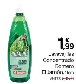 Supermercados El Jamón el jamón lavavajillas concentrado romero oferta