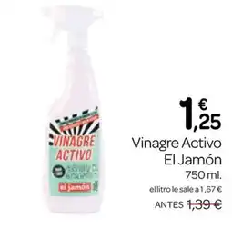 Supermercados El Jamón el jamón vinagre activo oferta
