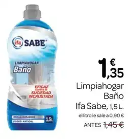 Supermercados El Jamón Ifa Sabe limpiahogar baño oferta