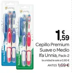 Supermercados El Jamón Ifa Unnia cepillo premium suave o medio oferta