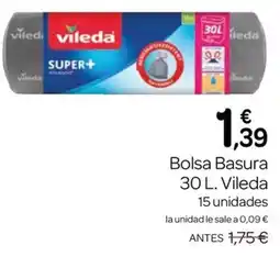 Supermercados El Jamón Vileda bolsa basura oferta