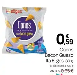 Supermercados El Jamón Conos Bacon Queso oferta