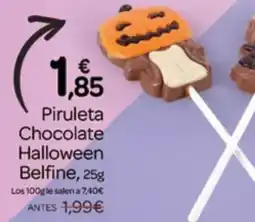 Supermercados El Jamón Piruleta Chocolate Halloween Belfine oferta