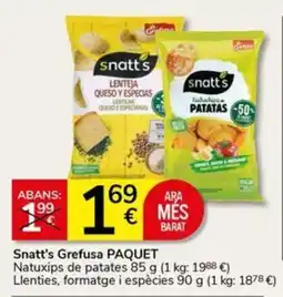 Supermercados Charter Snatt's Grefusa PAQUET oferta