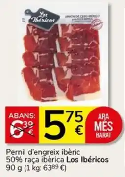 Supermercados Charter Los Ibéricos pernil d'engreix ibèric oferta