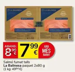 Supermercados Charter La Balinesa salmó fumat talls oferta
