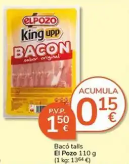 Supermercados Charter El Pozo king upp bacon sabor original oferta