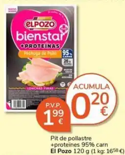 Supermercados Charter El Pozo bienestar +proteínas oferta