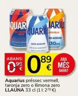 Supermercados Charter Aquarius prèsssec vermell, taronja zero o limona zero oferta