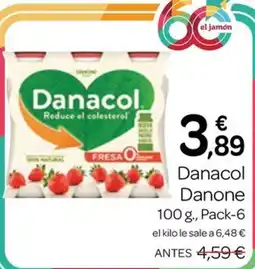 Supermercados El Jamón Danacol Danone oferta