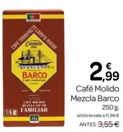 Supermercados El Jamón Barco café molido mezcla 50/50 familiar oferta