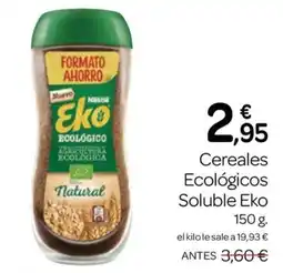 Supermercados El Jamón Nestle Cereales Ecológicos Soluble Eko oferta