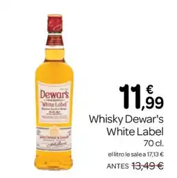 Supermercados El Jamón Dewar's White Label oferta