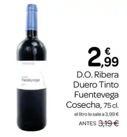 Supermercados El Jamón Fuentevega D.O. Ribera Duero Tinto Cosecha oferta