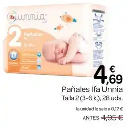 Supermercados El Jamón Ifa Unnia pañales oferta