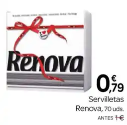 Supermercados El Jamón Renova servilletas oferta