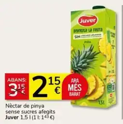 Supermercados Charter Juver nèctar de pinya oferta
