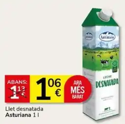 Supermercados Charter Asturiana llet desnatada oferta