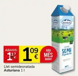 Supermercados Charter Asturiana llet semidesnatada oferta
