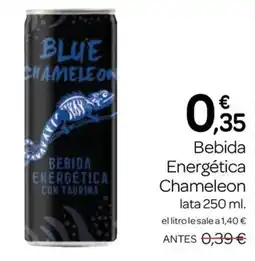 Supermercados El Jamón Blue Chameleon bebida energética con taurina oferta