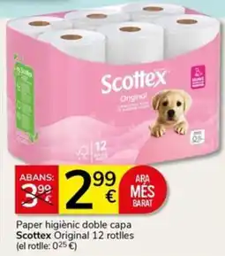 Supermercados Charter Scottex Original paper higiènic doble capa oferta