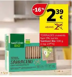 Supermercados Charter Santiveri Bio tostadas crujientes sarraceno oferta