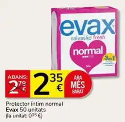 Supermercados Charter Evax protector íntim normal oferta