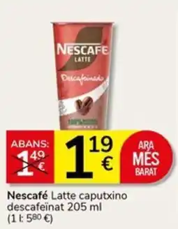 Supermercados Charter Nescafé Latte caputxino oferta