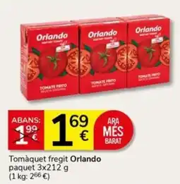 Supermercados Charter Tomàquet fregit Orlando oferta