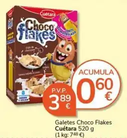 Supermercados Charter Cuétara Choco Flakes oferta