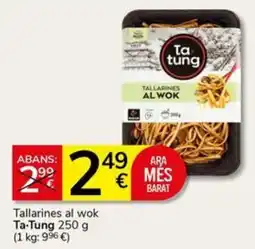 Supermercados Charter Ta-Tung tallarines al wok oferta