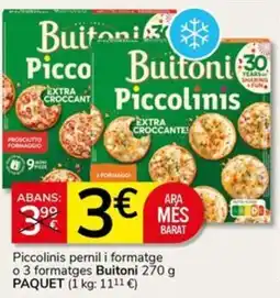 Supermercados Charter Buitoni Piccolinis oferta