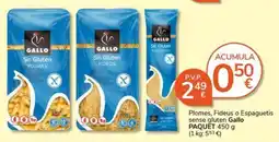 Supermercados Charter Gallo plomes fideus espaguetis oferta