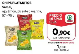 SPAR Gran Canaria Samai chips platánitos oferta