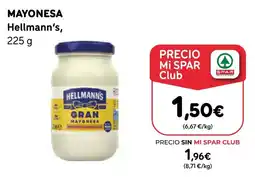 SPAR Gran Canaria Hellmann's mayonesa oferta