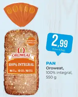 SPAR Gran Canaria Oroweat pan 100% integral oferta