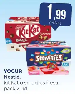 SPAR Gran Canaria Nestlé, kit kat o smarties fresa oferta