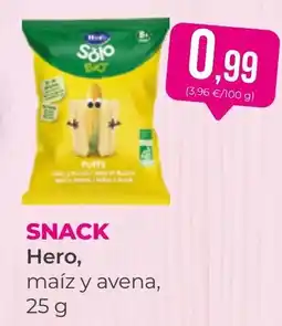 SPAR Gran Canaria Hero puffs maíz y avena oferta