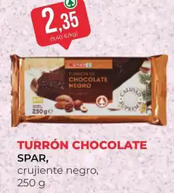 SPAR Gran Canaria spar turron chocolate negro oferta
