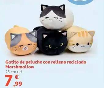 Gatito de peluche con relleno reciclado Marshmallow